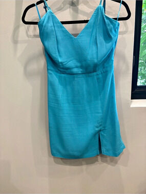 Superdown Micah Mini Dress Blue Small